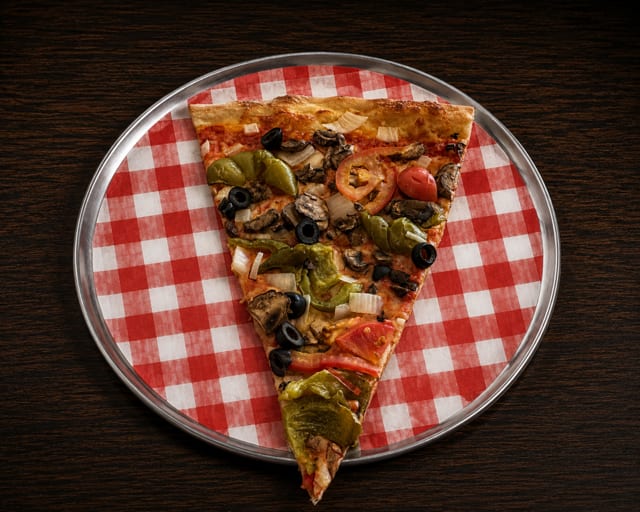 Vegetarian Slice With Cheese.