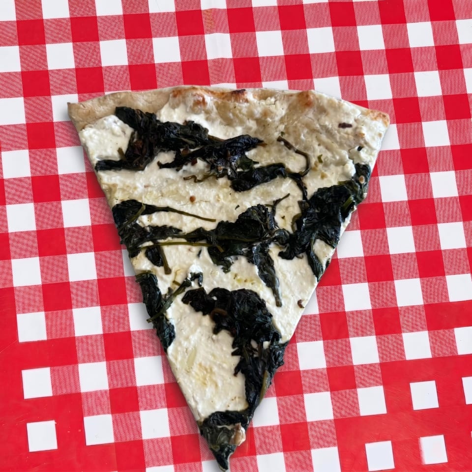 Fresh Spinach White Slice.