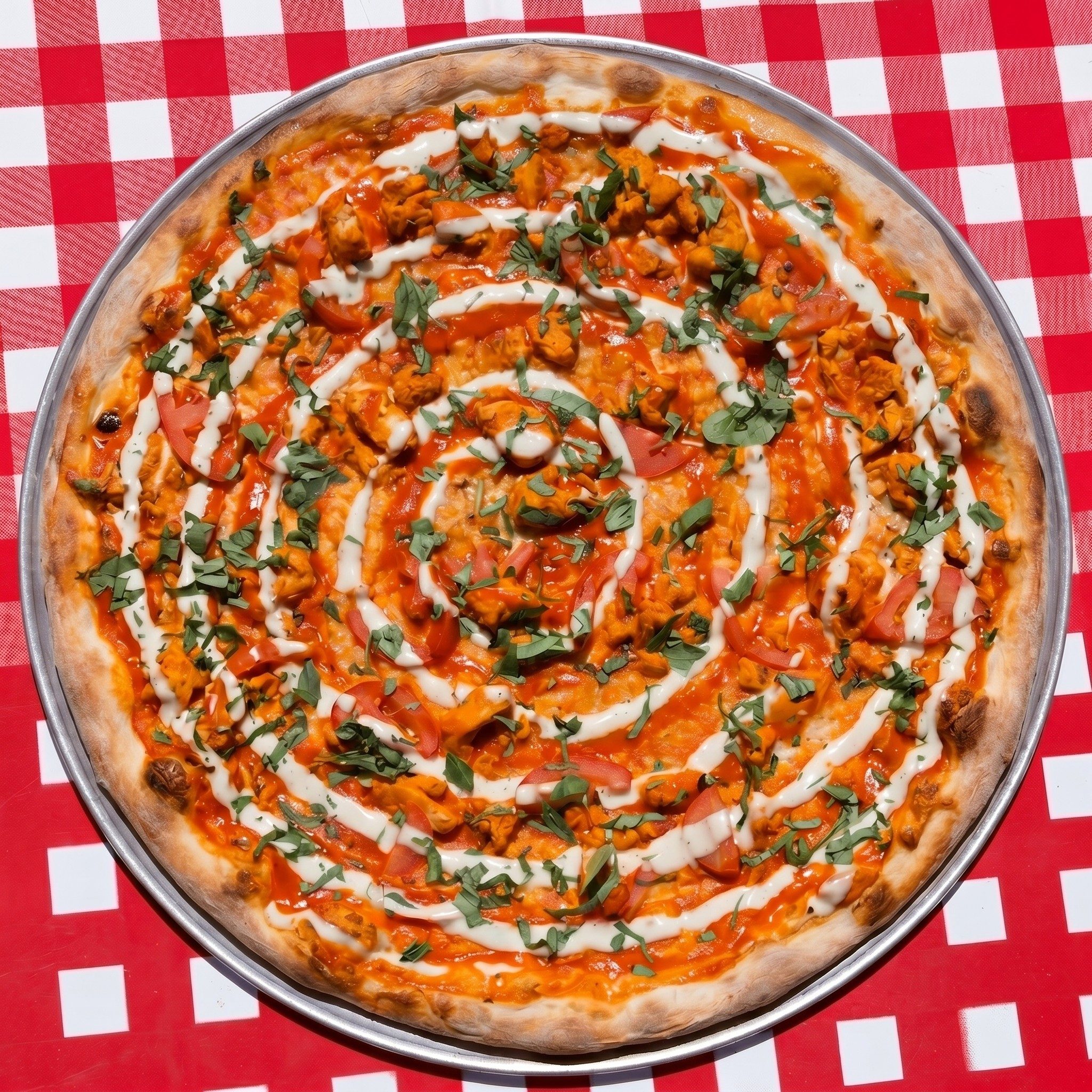 Buffalo Chicken Pizza.