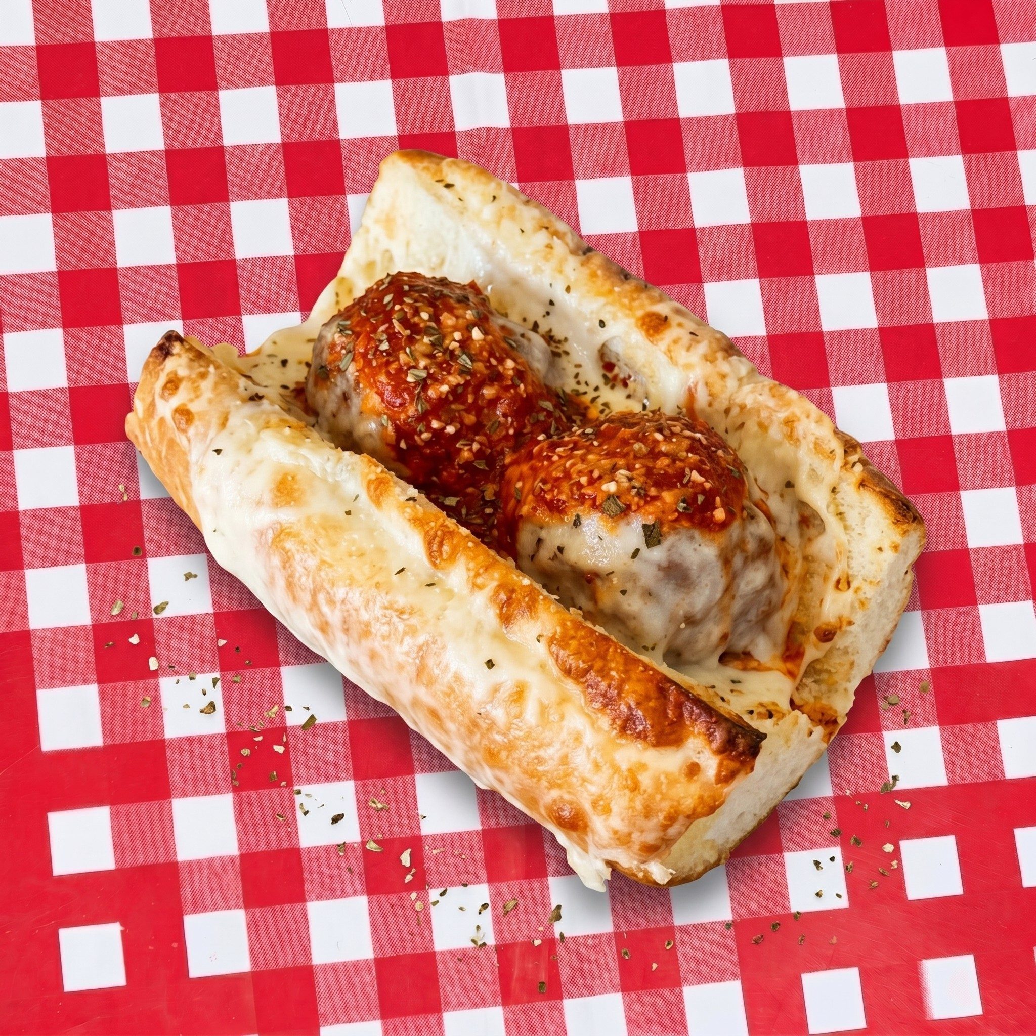 Meatball Parmesan Hero.