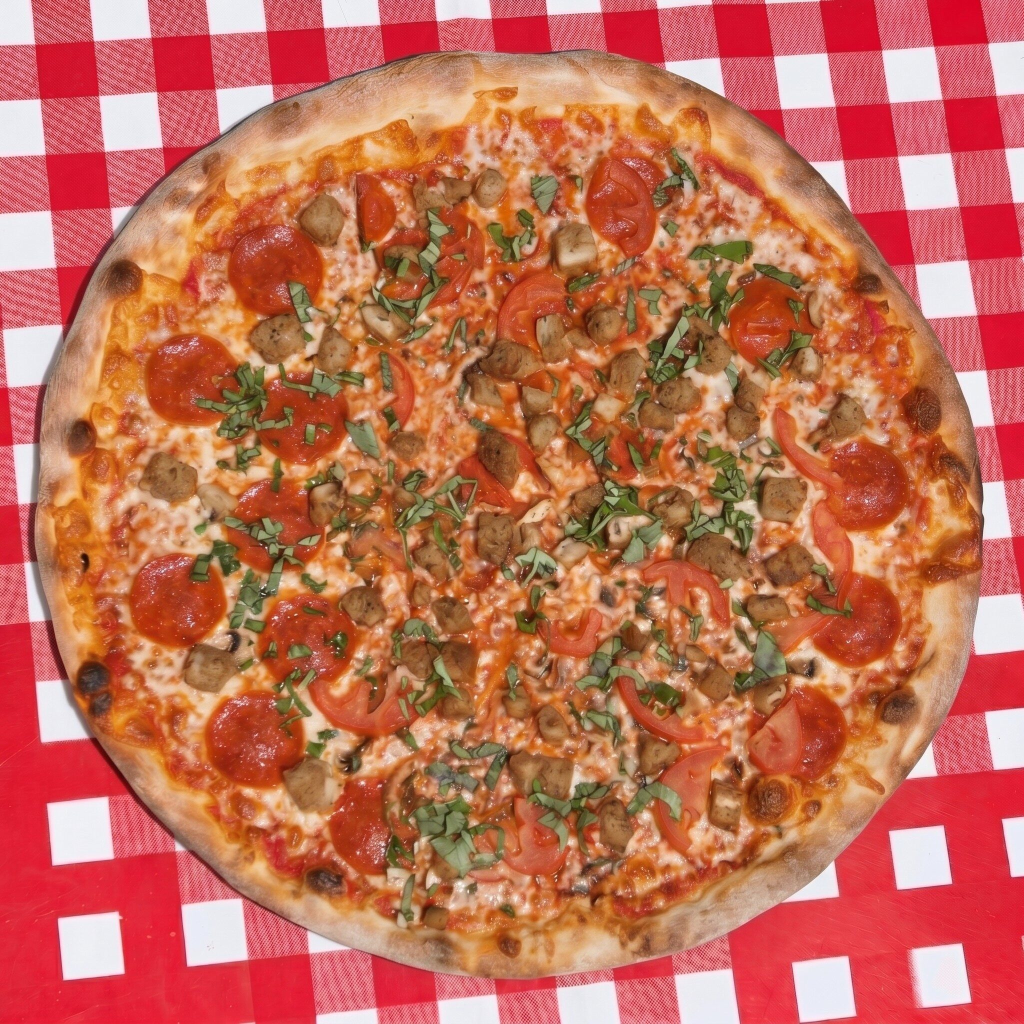 Chicken Parmesan Pizza.