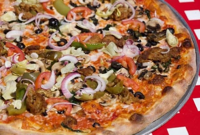 Vegetarian Pizza (No Cheese).