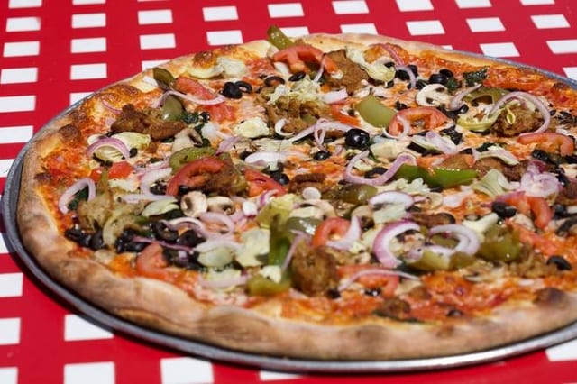 Vegetarian Pizza (No Cheese).