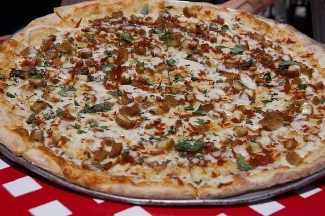 Chicken Ranch Pizza.